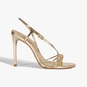 SCHUTZ Gold Strappy Heels